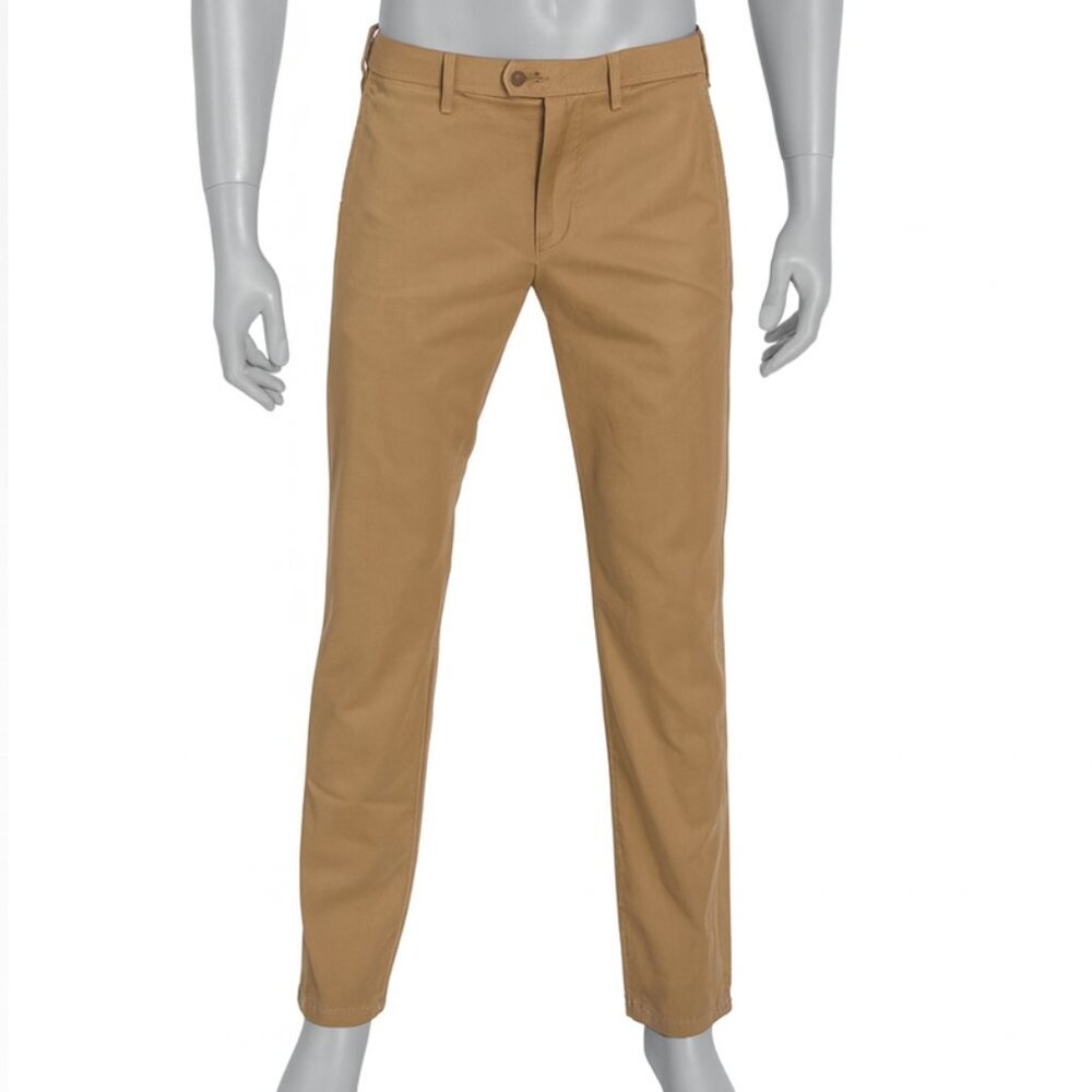 Ted Baker Teds Tall Fit Slim Fit Chino Khaki Brown Pants Mens 34T Career Busines